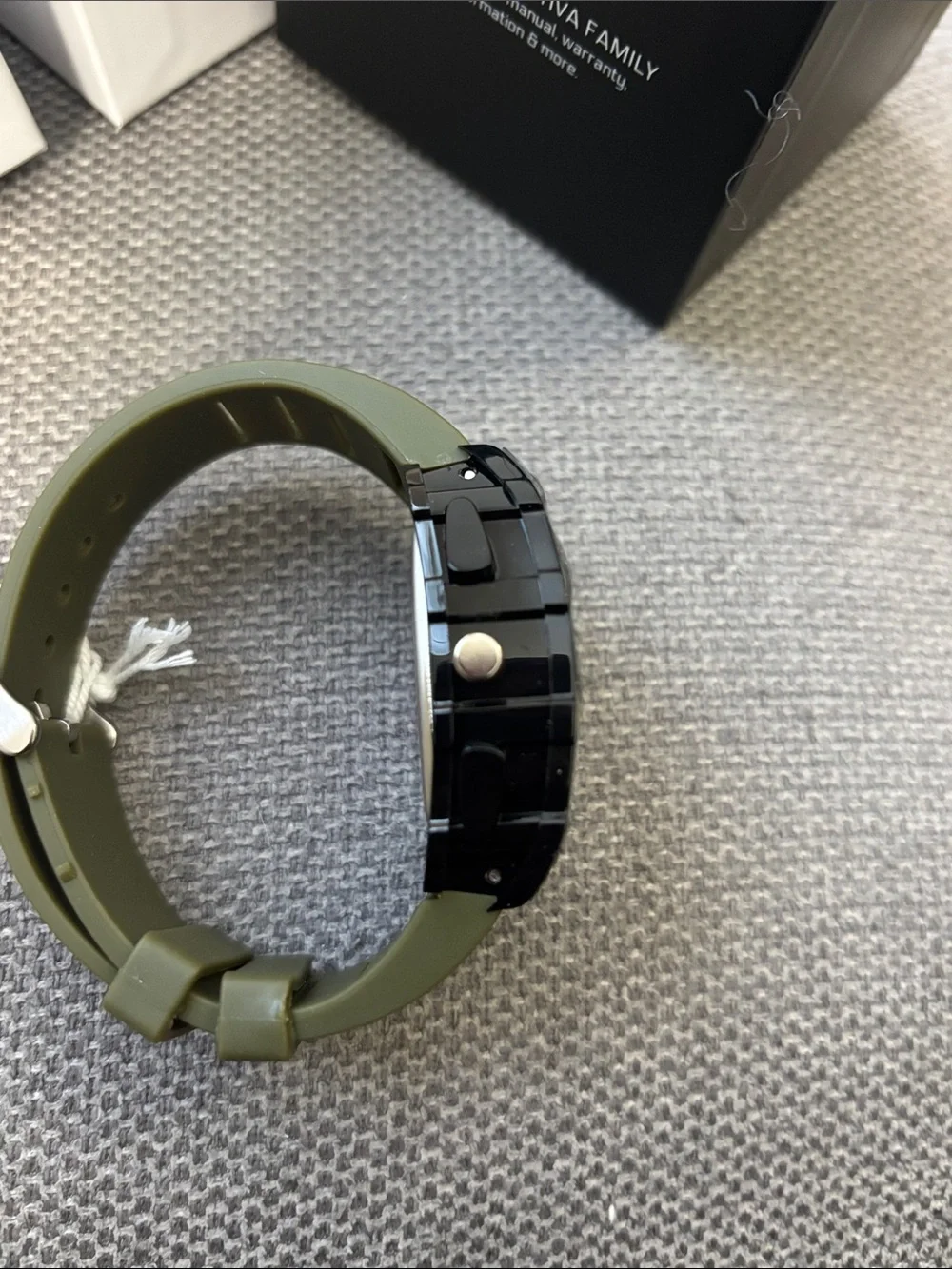 ACTIVA by Invicta Men's Olive Green Sport Watch with Black Dial and Rubber Strap